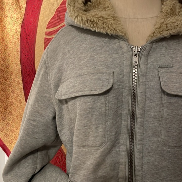 Vintage Diesel Sherpa lined heather gray men’s jacket - Picture 3 of 15